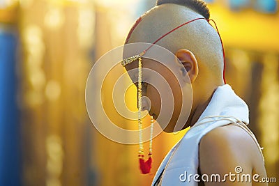 WAMAN -BATU, Tradition of Hindu Brahmin boy passing into his youth Editorial Stock Photo