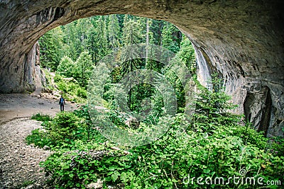 Wander Bridges natural phenomena in Rhodopi Mountain, Bulgaria Stock Photo