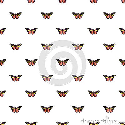 Wandered butterfly pattern seamless Vector Illustration