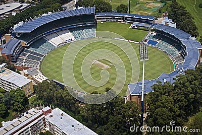 Wanderers Cricket Stadium - Aerial Editorial Stock Photo