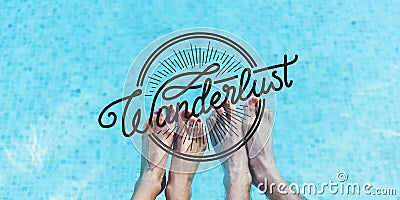 Wanderlust travel tour expedition concept Stock Photo