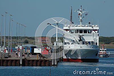 Wangerooge island in the north sea Editorial Stock Photo