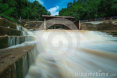 Wangsilalang waterfalls north in thailand,Nan,Thailand Stock Photo