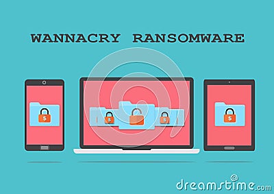 Wannacry Ransomware Stock Photo