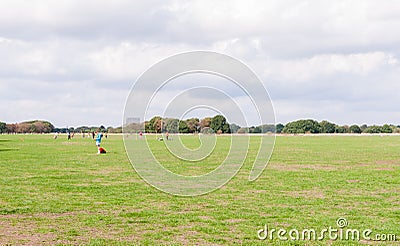 Wanstead Flats is an iconic London football venue with a variety of casual and season pitch hire and facilities Editorial Stock Photo