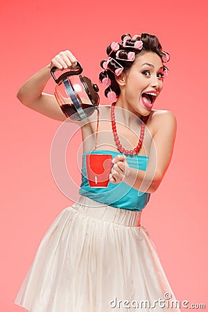 Want some coffee? Stock Photo