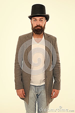 Want some magic trick. Magician trick performance concept. Circus magic trick performance. Magician circus worker. Man Stock Photo