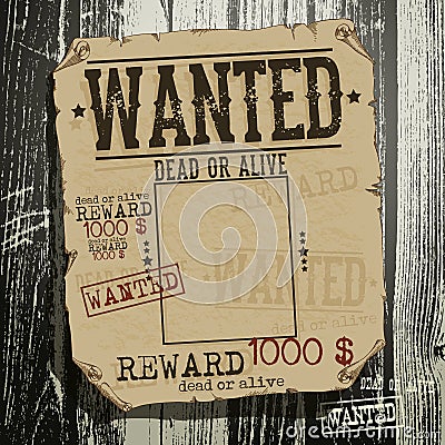 Wanted advertisement Vector Illustration