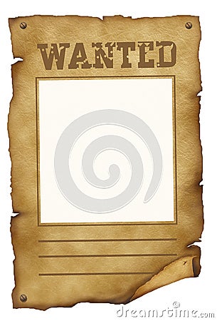 Wanted poster Stock Photo