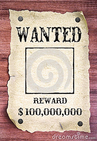 Wanted poster Stock Photo