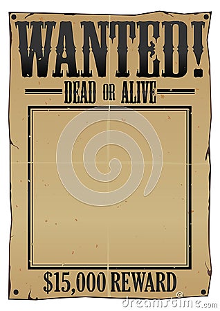 Wanted Poster EPS Vector Illustration