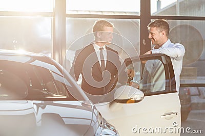 Wanting to buy new car Stock Photo