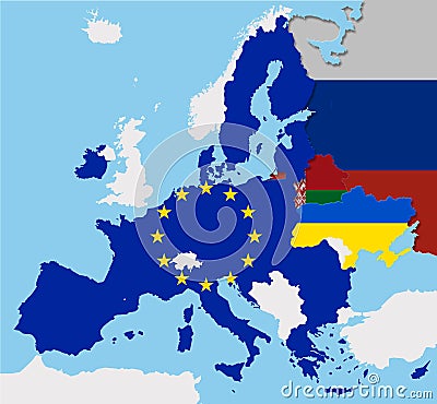 war crisis ukraine russia zelenksy putin eu european union illustration Cartoon Illustration