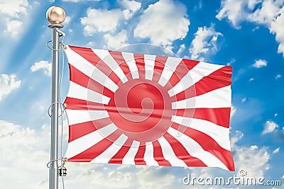 War flag of the Imperial Japanese Army, 3D rendering Stock Photo