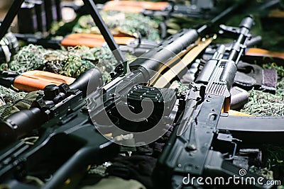 War guns arsenal Stock Photo