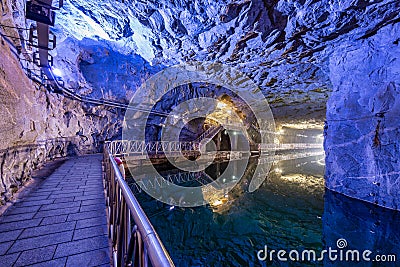 War History attractions - Zhaishan tunnel Stock Photo