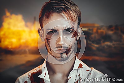 War man portrait Stock Photo