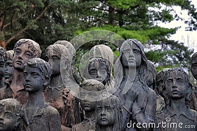 Lidice memorial Editorial Stock Photo