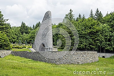 War memorial, Dukla, Slovakia Editorial Stock Photo