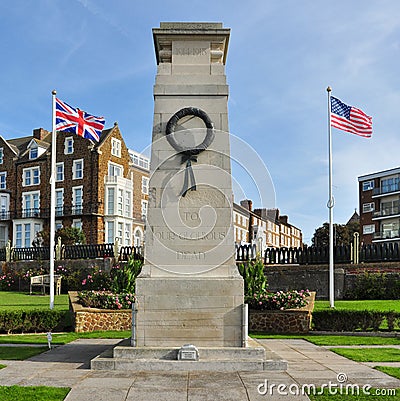 War Memorial, Hunstanton Editorial Stock Photo