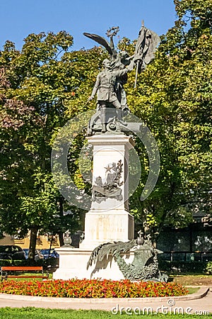 Statue of the Independence War, Budapest Editorial Stock Photo