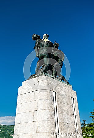 War memorial in Trieste, Italy Editorial Stock Photo