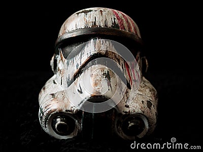 War Painted Storm Trooper Editorial Stock Photo