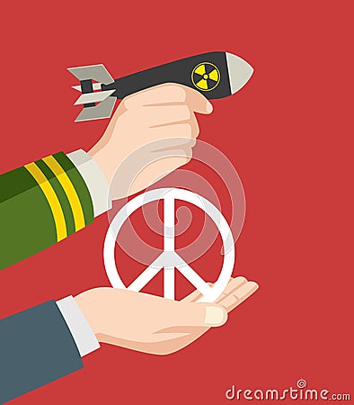 War or Peace Vector Illustration