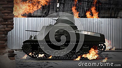 War With Tank, Toy Tank, War Fighting, Abandoned Architecture, War Stock Photo