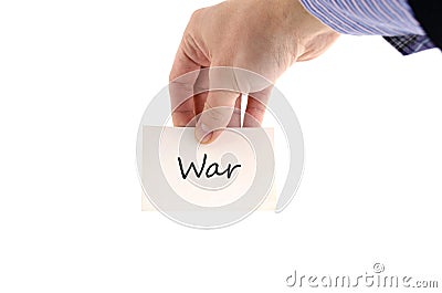 War text concept Stock Photo