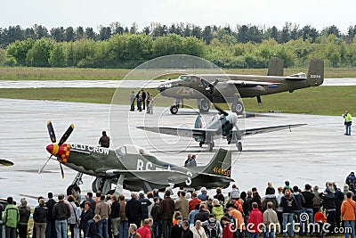 Warbird airshow Editorial Stock Photo