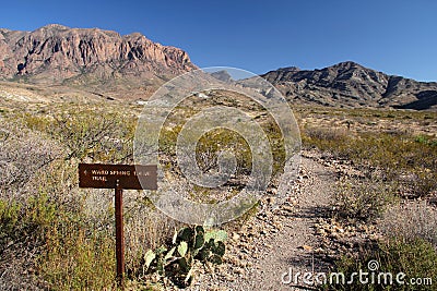 Ward Spring Trail Editorial Stock Photo