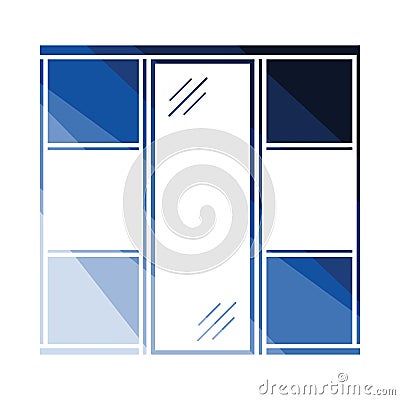 Wardrobe closet icon Vector Illustration