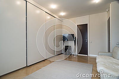 Wardrobe interior Stock Photo