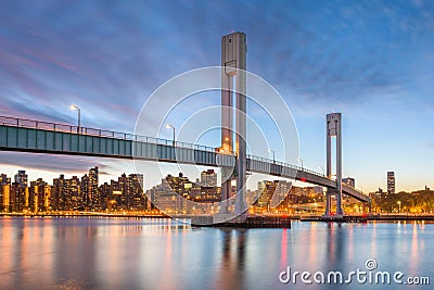 Wards Island Bridge, New York City Stock Photo
