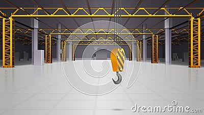 Warehouse Interior Realistic Design Vector Illustration