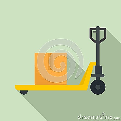 Warehouse lift icon, flat style Vector Illustration