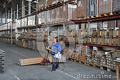 Warehouse Editorial Stock Photo