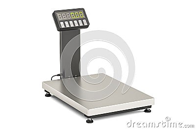 Warehouse Scale, 3D rendering Stock Photo