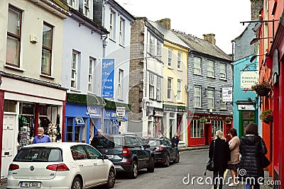 Wares of colorful Ireland Editorial Stock Photo