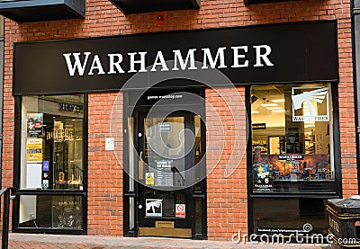 Warhammer store Worcester Editorial Stock Photo