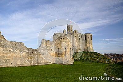 Warkworth Castle Stock Photo