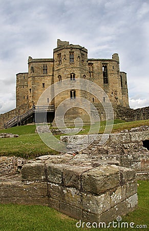 Warkworth Cstle Stock Photo