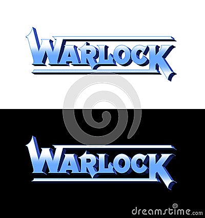 Warlock. German heavy metal band vector logo. Vector Illustration