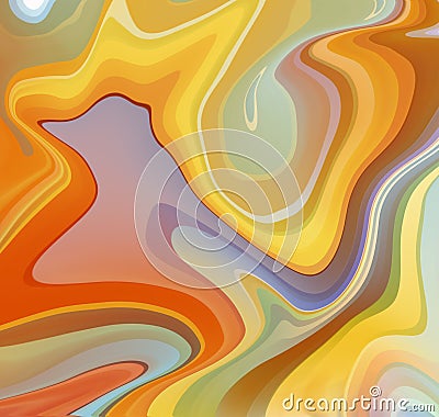 Warm colored abstraction Stock Photo