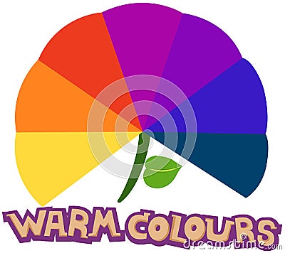 Warm colours Vector Illustration