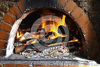 Warm Hearth Stock Photo