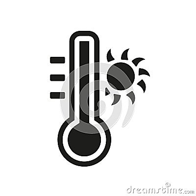 Warm icon. Trendy Warm logo concept on white background from Weather collection Vector Illustration