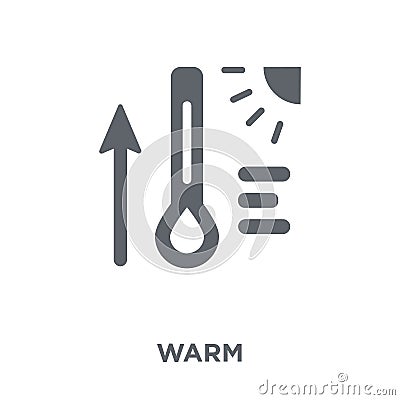 Warm icon from Weather collection. Vector Illustration