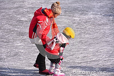 Warm mother and daughter Editorial Stock Photo